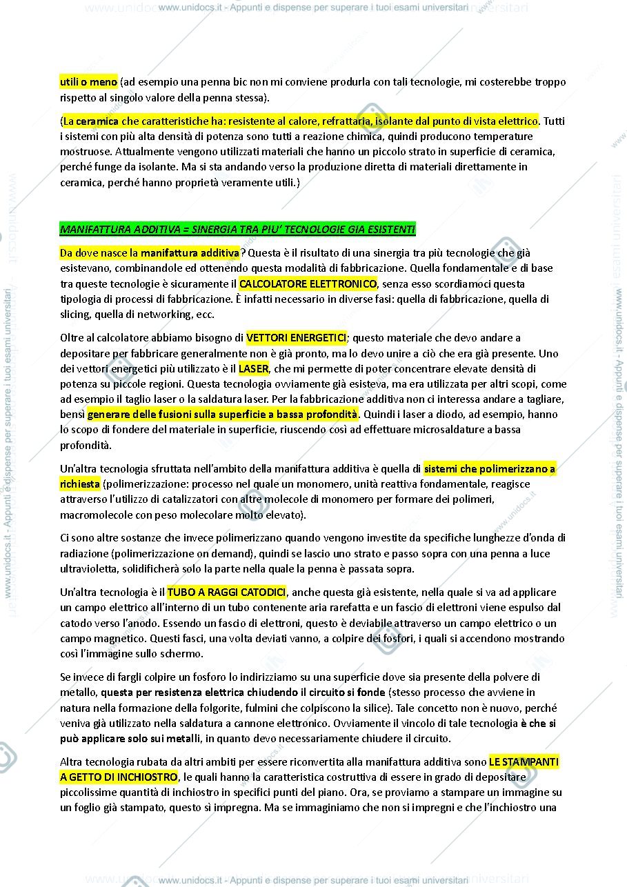 Anteprima pagina 3 — Tecnologie avanazate di sviluppo prodotto, Michele Moretti