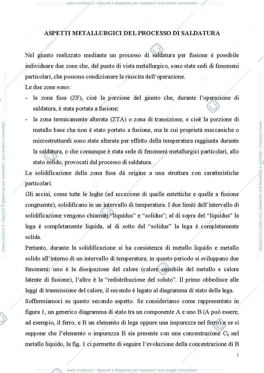 Anteprima pagina 1 — Saldatura