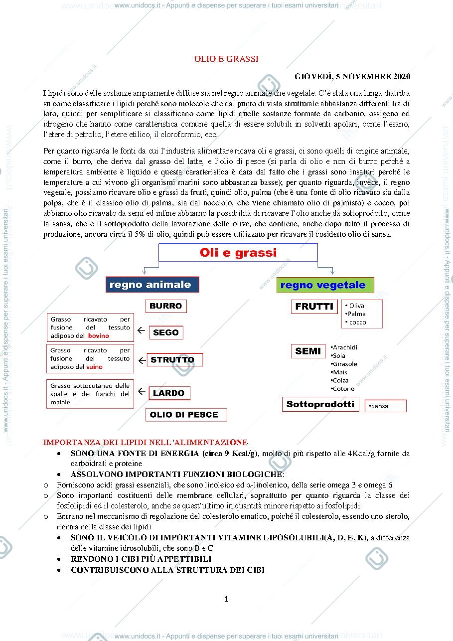 Anteprima pagina 1 — olio e grassi