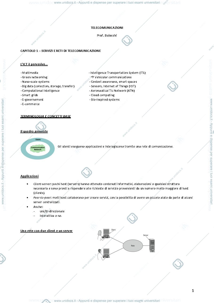 Anteprima pagina 1 — tlc appunti