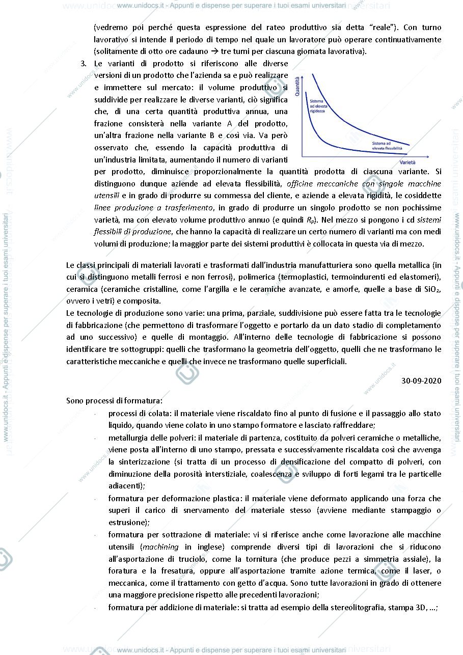 Anteprima pagina 2 — Appunti Tecnologie di produzione