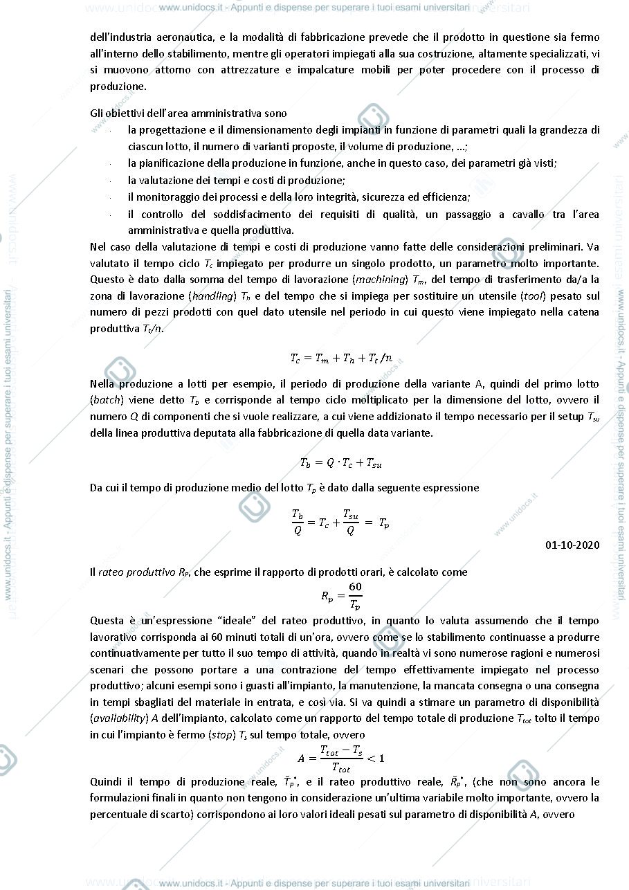 Anteprima pagina 4 — Appunti Tecnologie di produzione