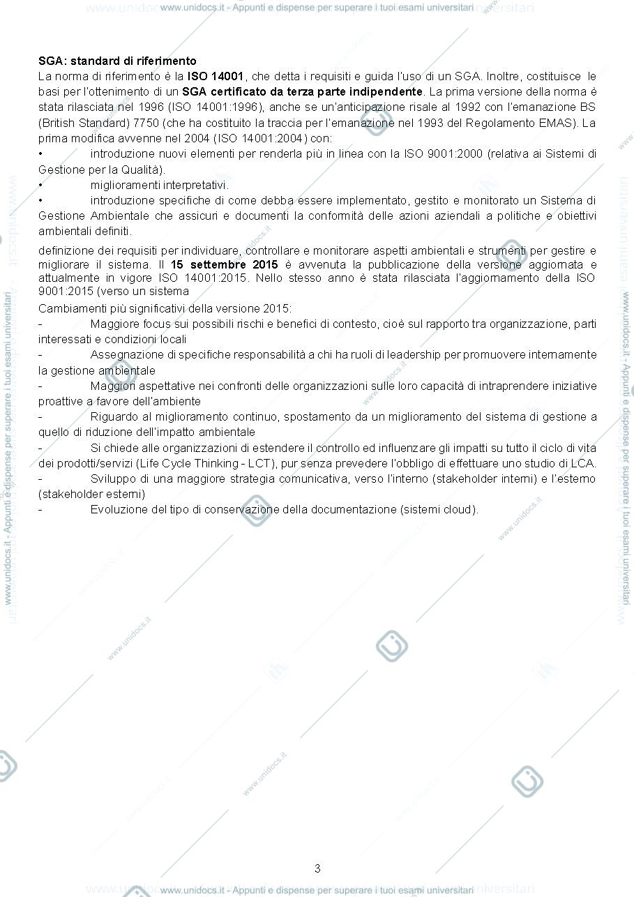 Anteprima pagina 3 — Appunti di tecnologie e certificazione ambientale M