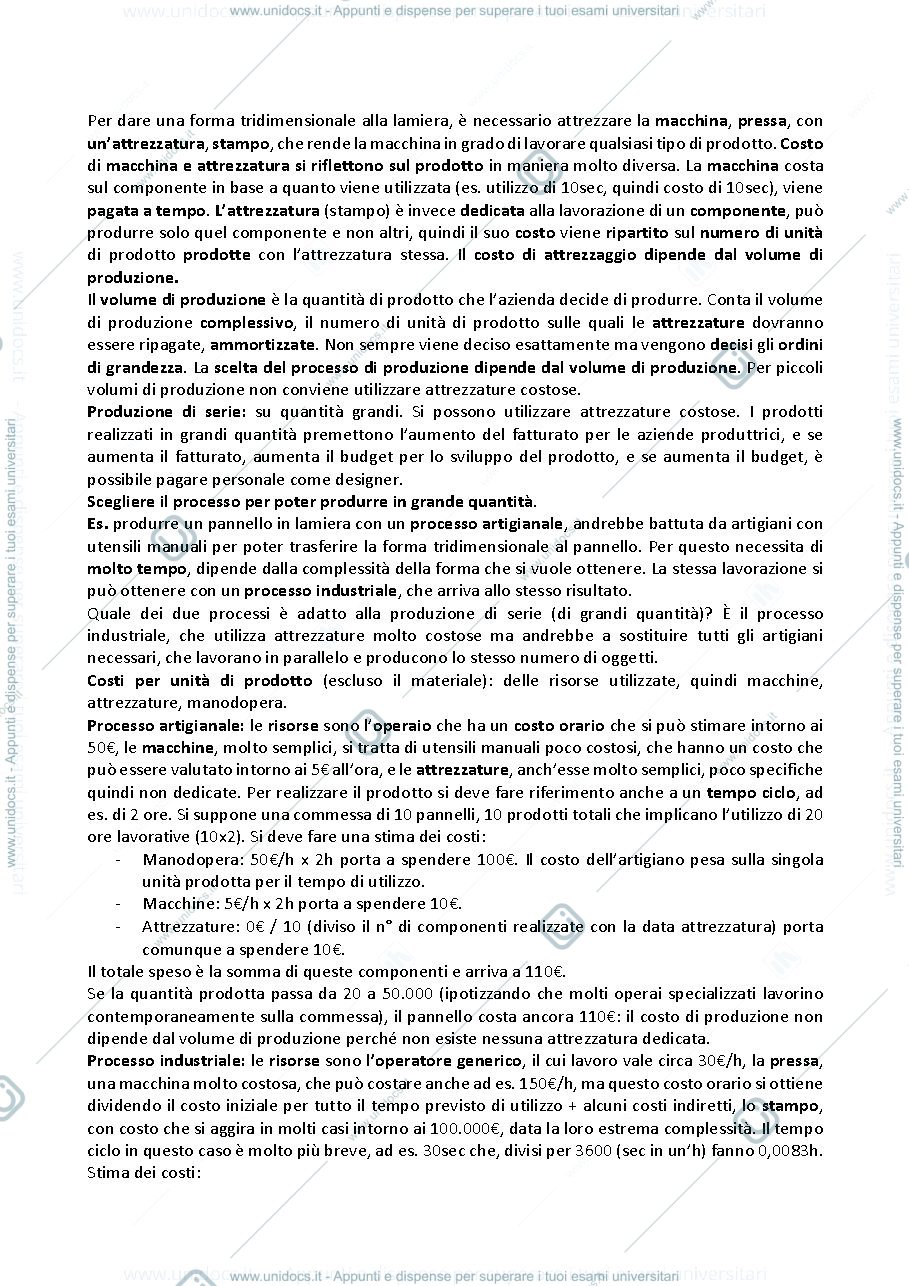 Anteprima pagina 2 — Appunti Integrali con esempi di esercitazioni d'esame, corso di Tecnologie di Produzione.