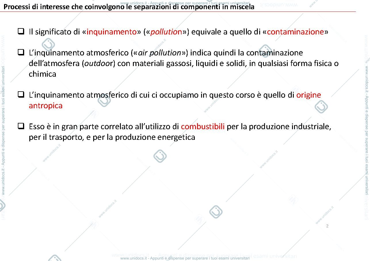 Anteprima pagina 2 — Introduzione ai processi di separazione