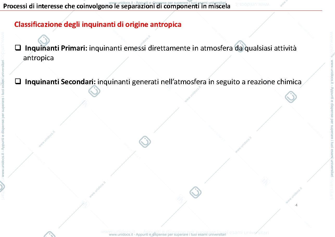 Anteprima pagina 4 — Introduzione ai processi di separazione