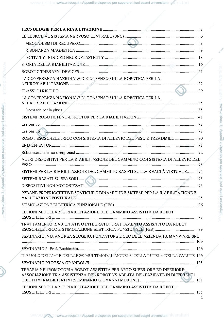 Anteprima pagina 1 — Tecnologie per la bioingegneria 
