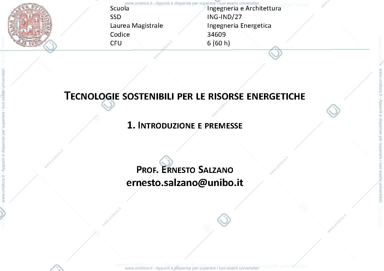Anteprima pagina 1 — Introduzione e premesse