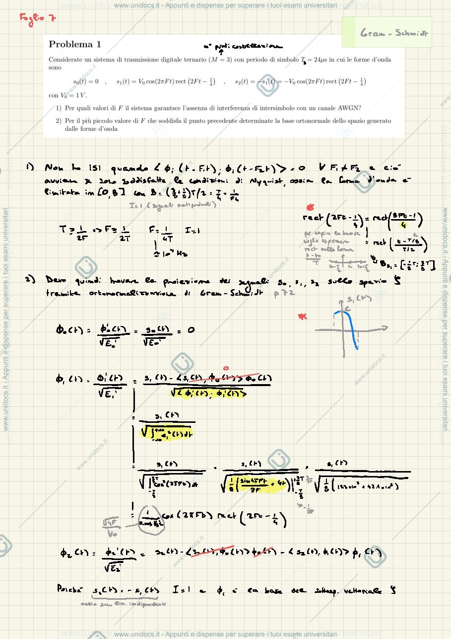Anteprima pagina 1 — Ultime lezioni Tutorato codifica di canale e modulazione
