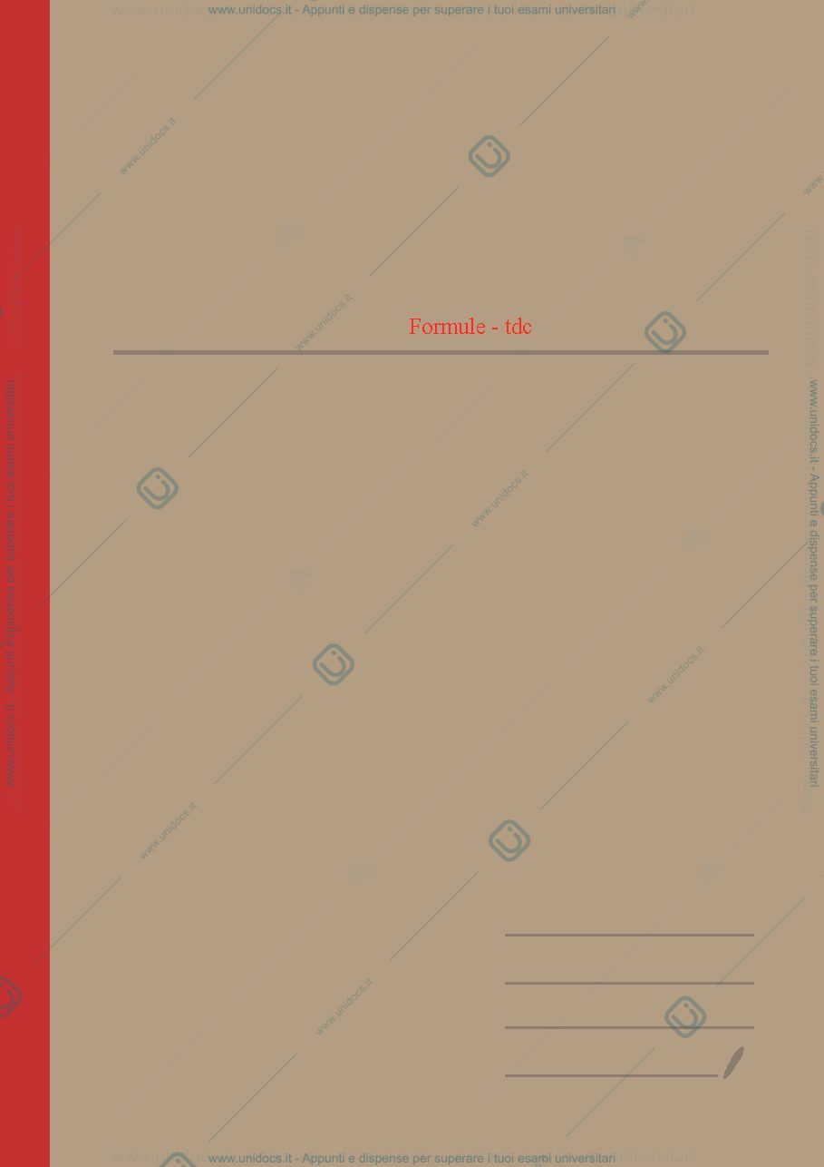 Anteprima pagina 1 — Formule teoria dei circuiti
