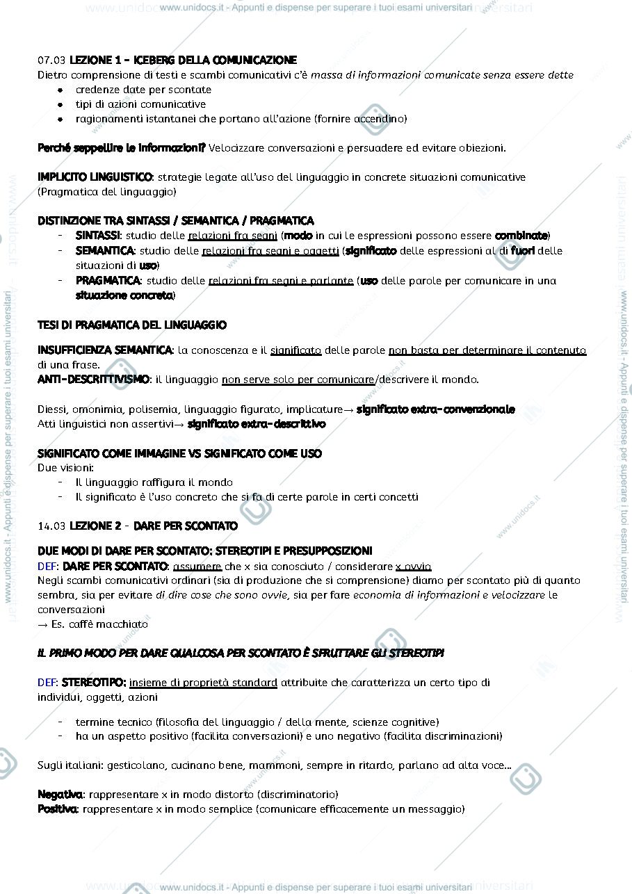 Anteprima pagina 1 — Teoria dei linguaggi