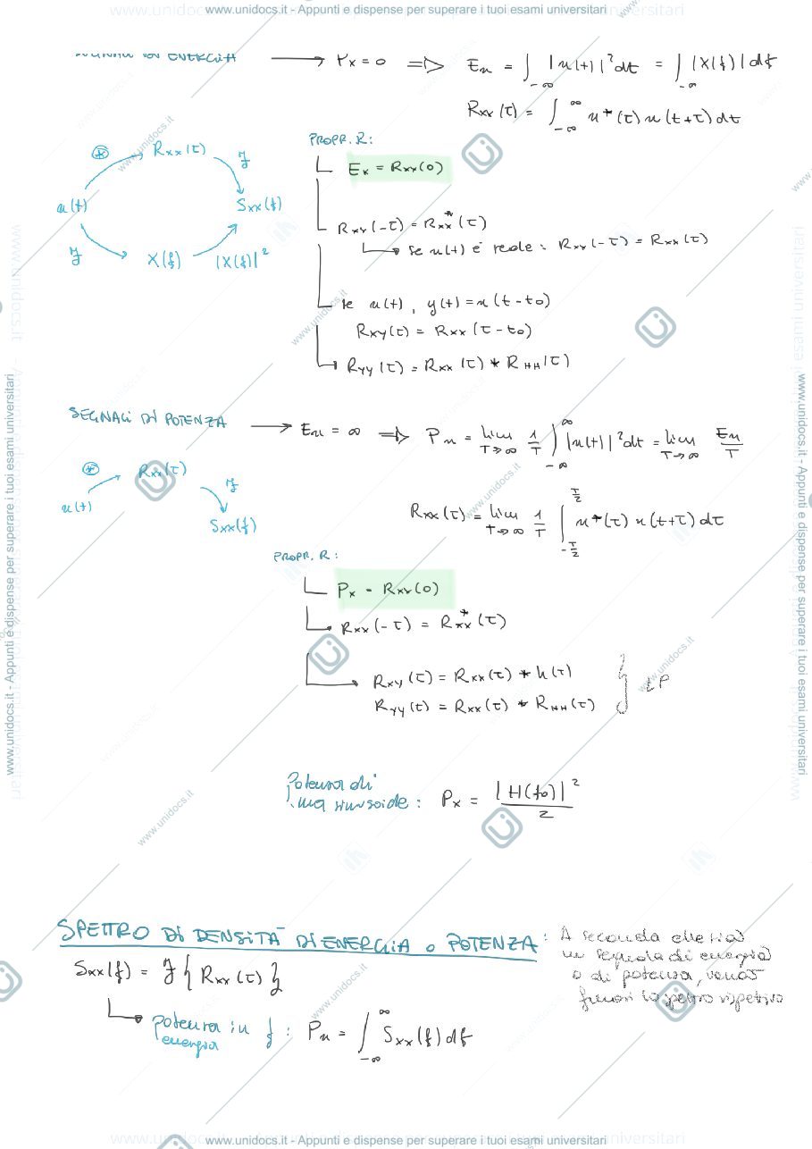 Anteprima pagina 3 — Teoria dei segnali - Iter svolgimento esercizi