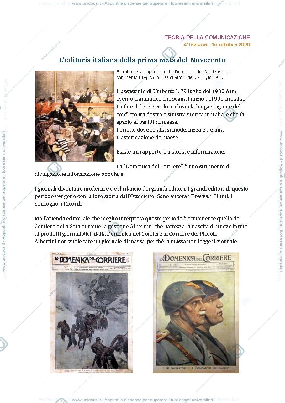 Anteprima pagina 1 — l'editoria e il cinema italiano