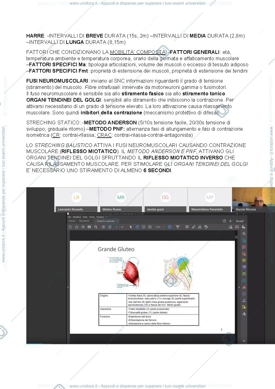 Anteprima pagina 2 — Funzionamento muscoli