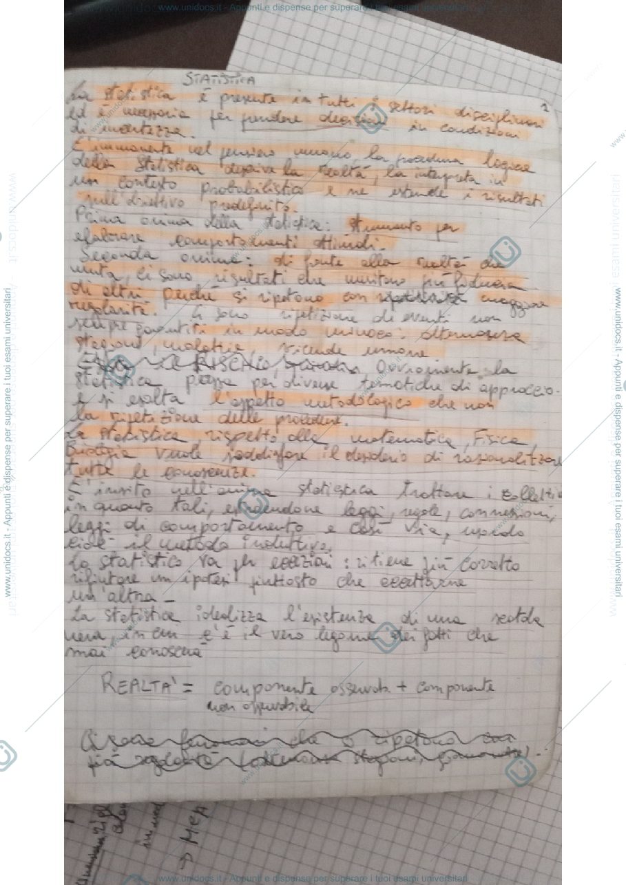 Anteprima pagina 1 — Inferenza statistica 