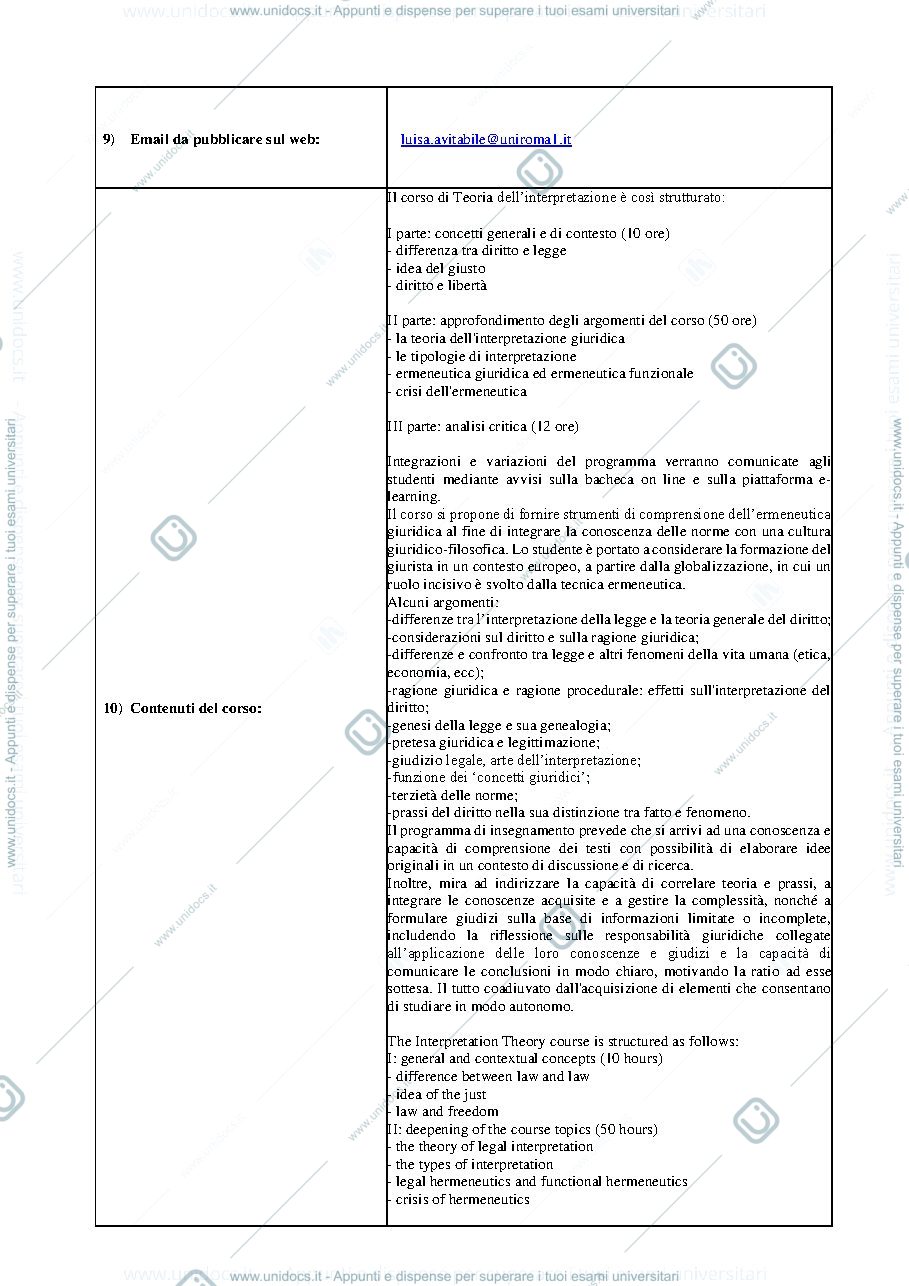 Anteprima pagina 2 — Appunti teoria dell'interpretazione