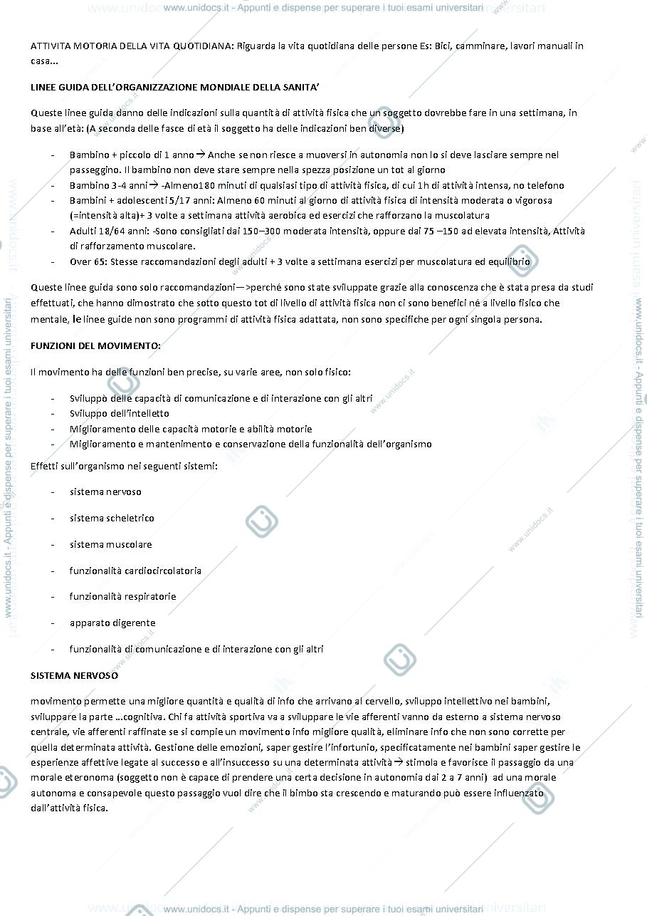 Anteprima pagina 2 — appunto per idoneità t.m.m.u