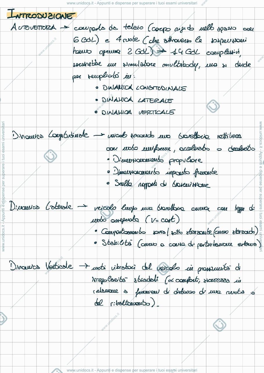 Anteprima pagina 1 — Riassunto di meccanica