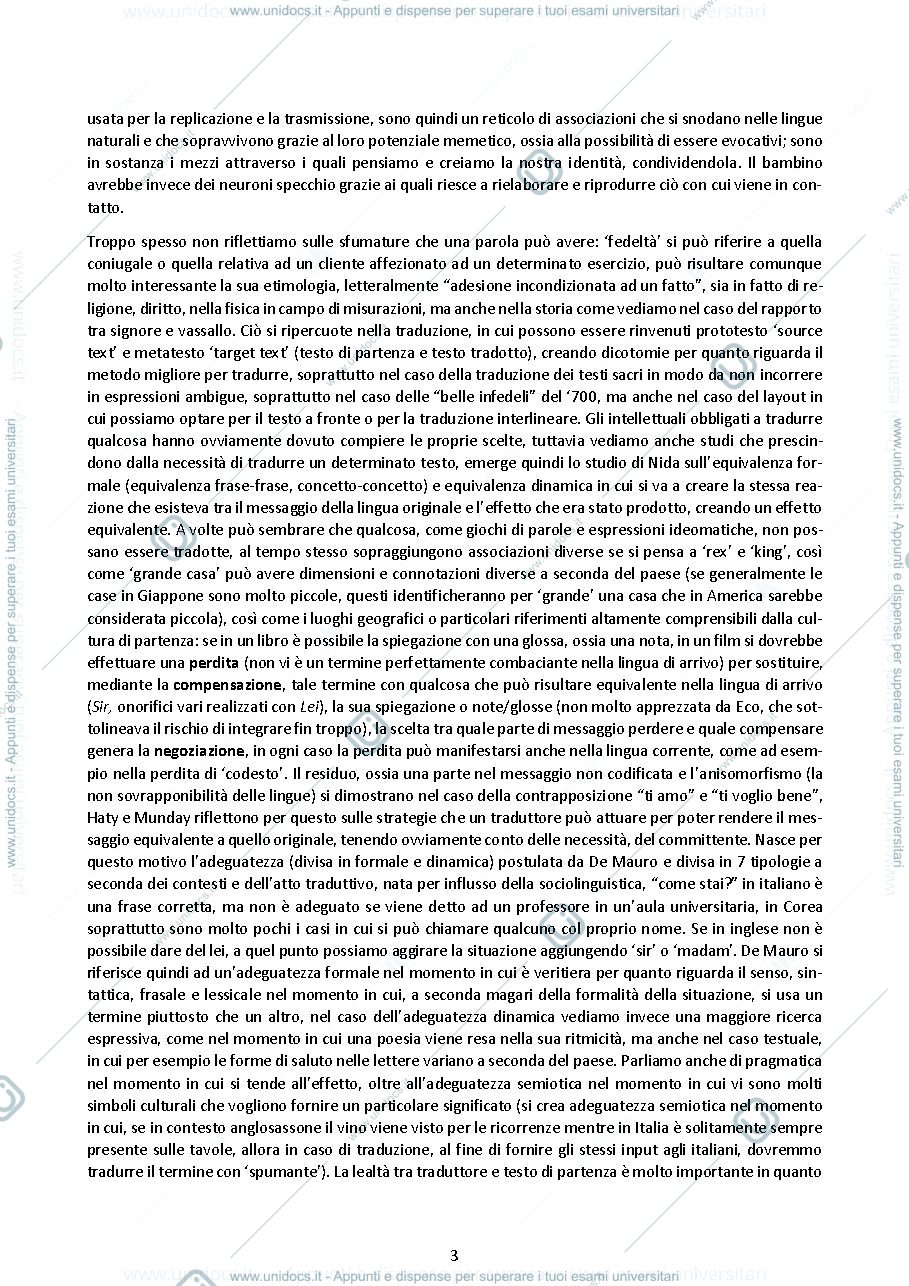 Anteprima pagina 3 — Teoria e Tecnica della Traduzione