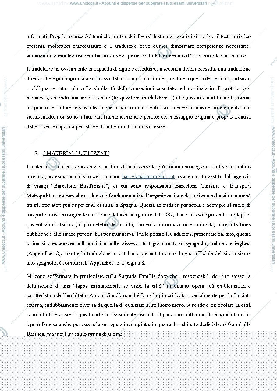 Anteprima pagina 2 — Tesina in ambito turistico