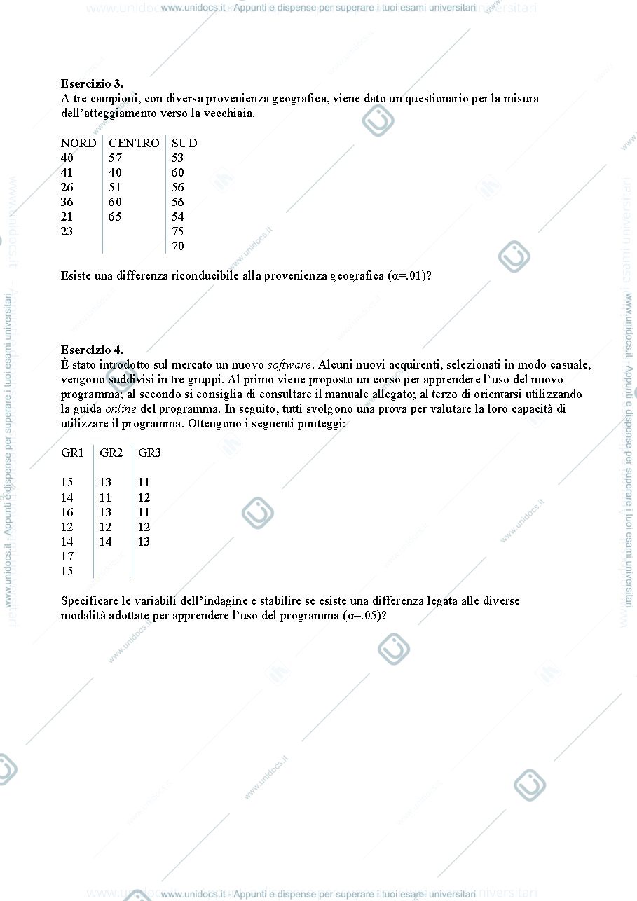 Anteprima pagina 2 — Esercitazioni Metodologia della Ricerca Psicologica (Caudek/Primi)