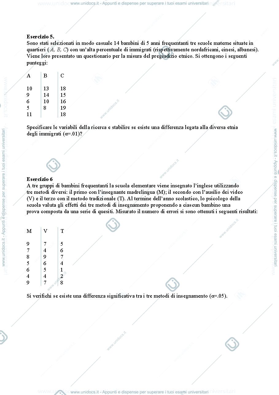 Anteprima pagina 3 — Esercitazioni Metodologia della Ricerca Psicologica (Caudek/Primi)