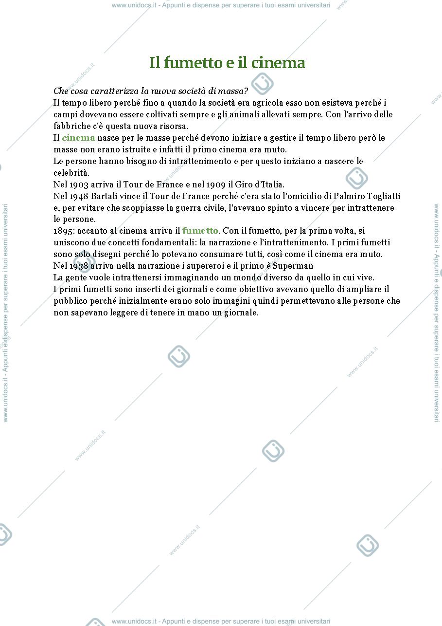 Anteprima pagina 2 — Appunti completi della materia Teorie e tecniche della comunicazione di massa
