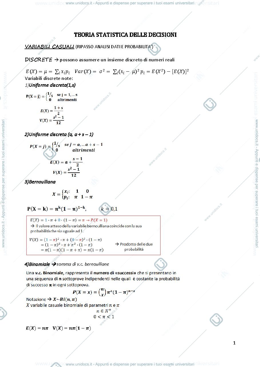 Anteprima pagina 1 — teoria statistica