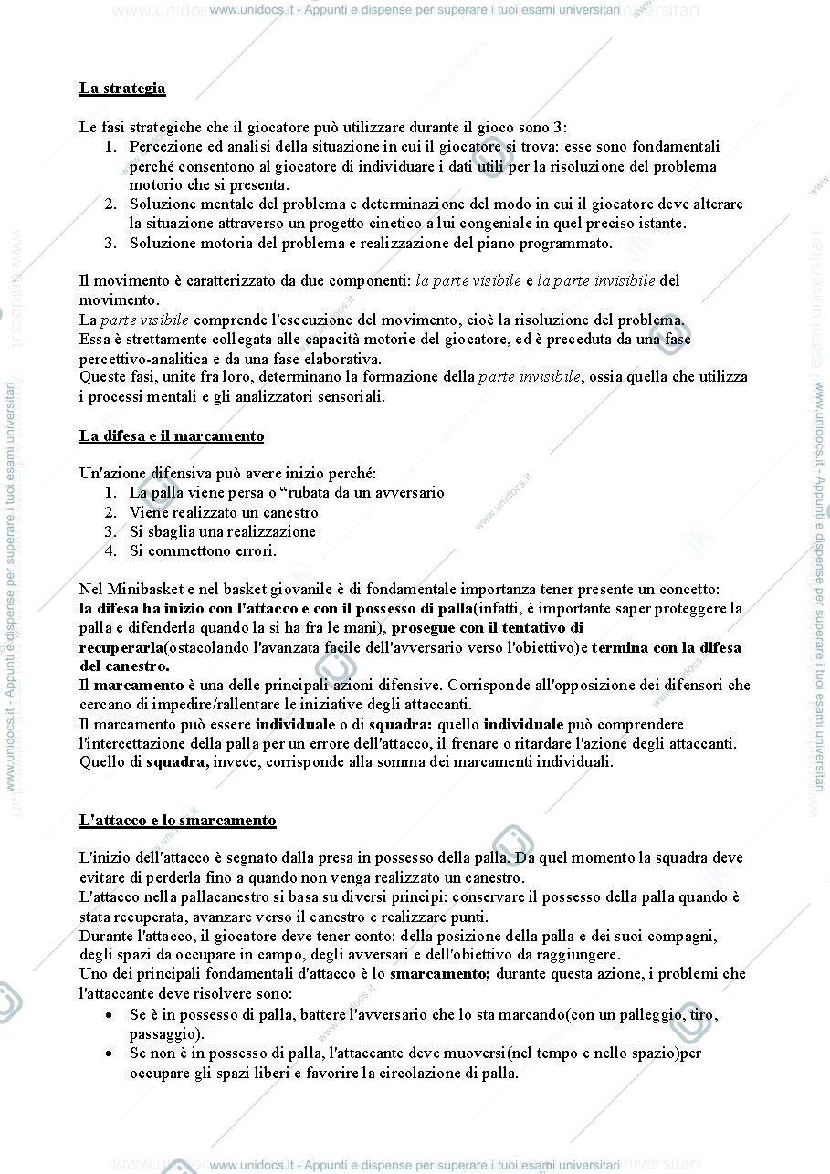 Anteprima pagina 3 — Appunti Basket, Mondoni 