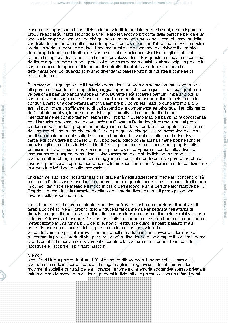Anteprima pagina 1 — Racconto del se