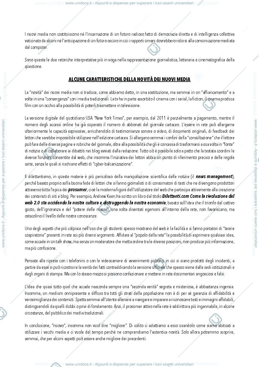 Anteprima pagina 2 — SOCIOLOGIA DEI NEW MEDIA