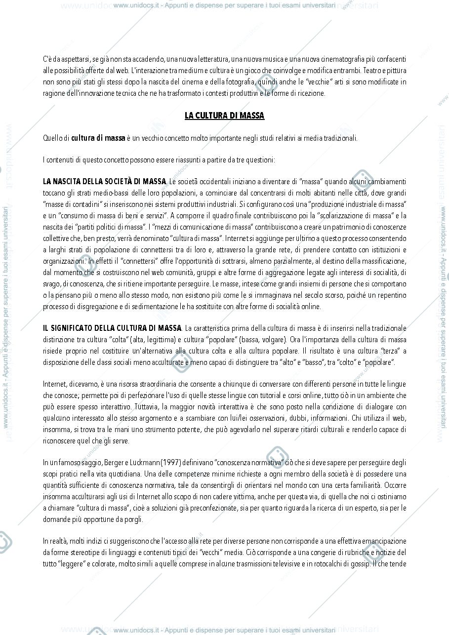 Anteprima pagina 3 — SOCIOLOGIA DEI NEW MEDIA