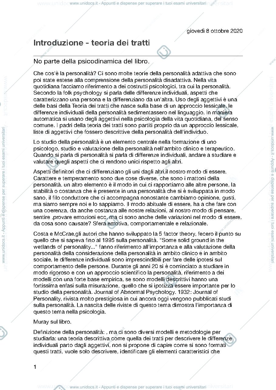 Anteprima pagina 1 — Lezione 1