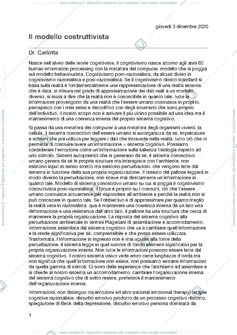Anteprima pagina 1 — Lezione 9 (ultima) 