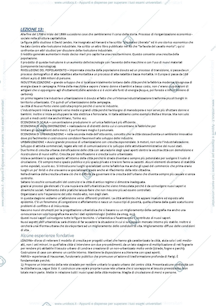Anteprima pagina 1 — Appunti di teorie della pianificazione dal prof Lanzani.