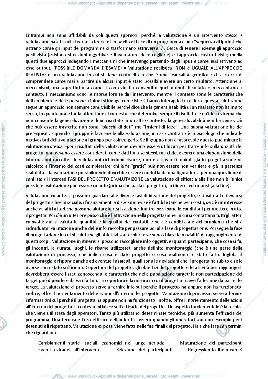 Anteprima pagina 2 — Appunti esame TEORIE E METODI DI PSICOLOGIA DI COMUNITÀ (modulo Prati)
