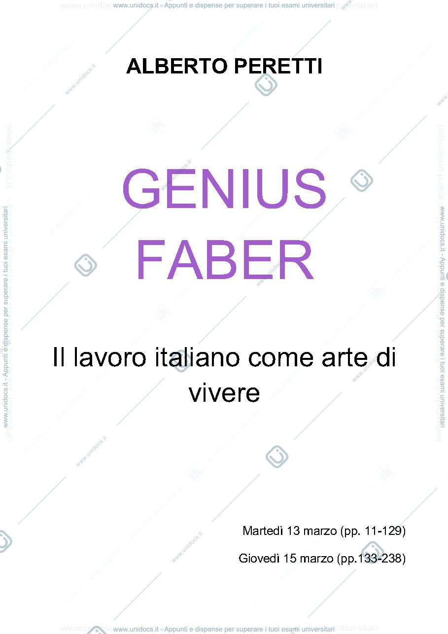 Anteprima pagina 1 — Genius Faber (Peretti)