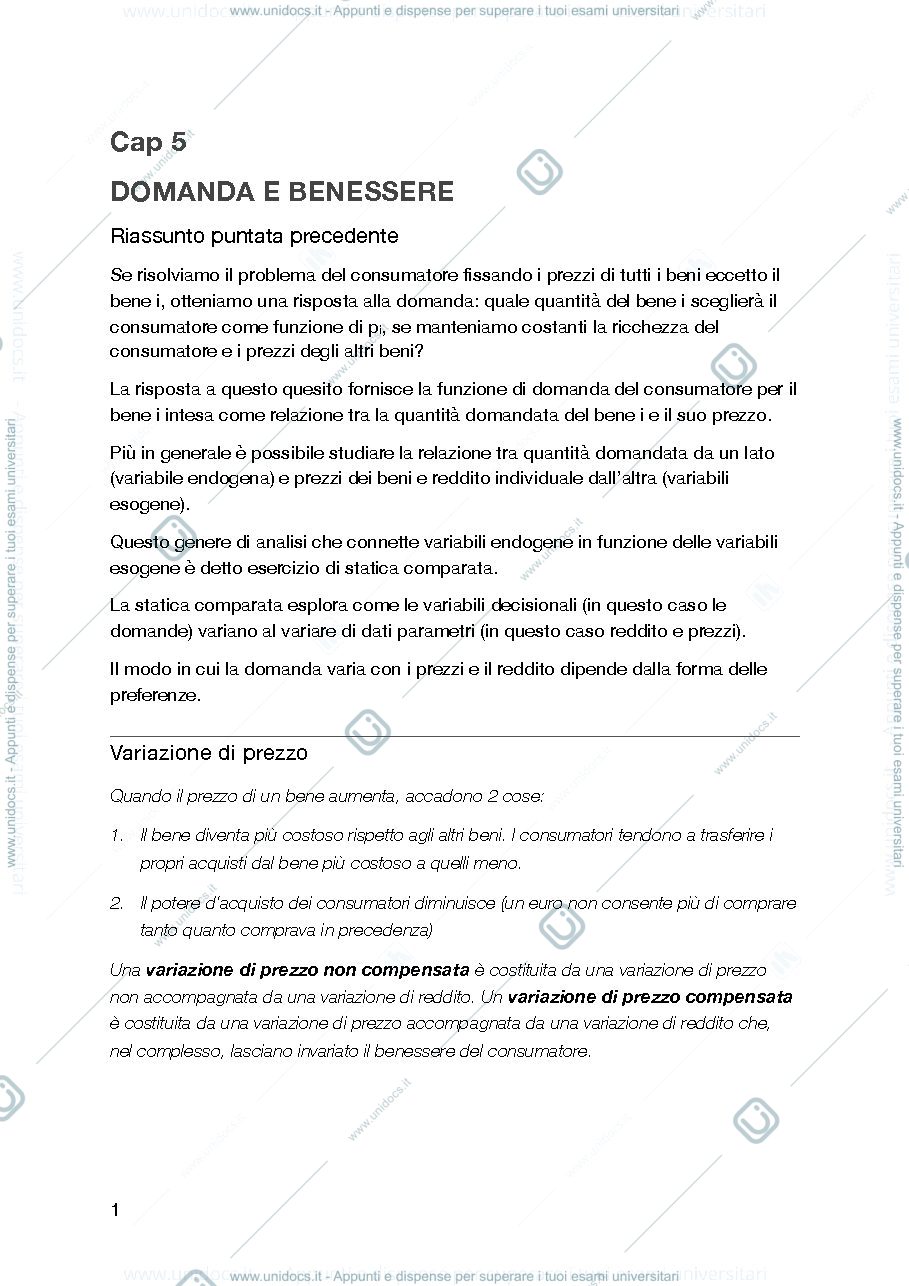 Anteprima pagina 1 — microeconomia