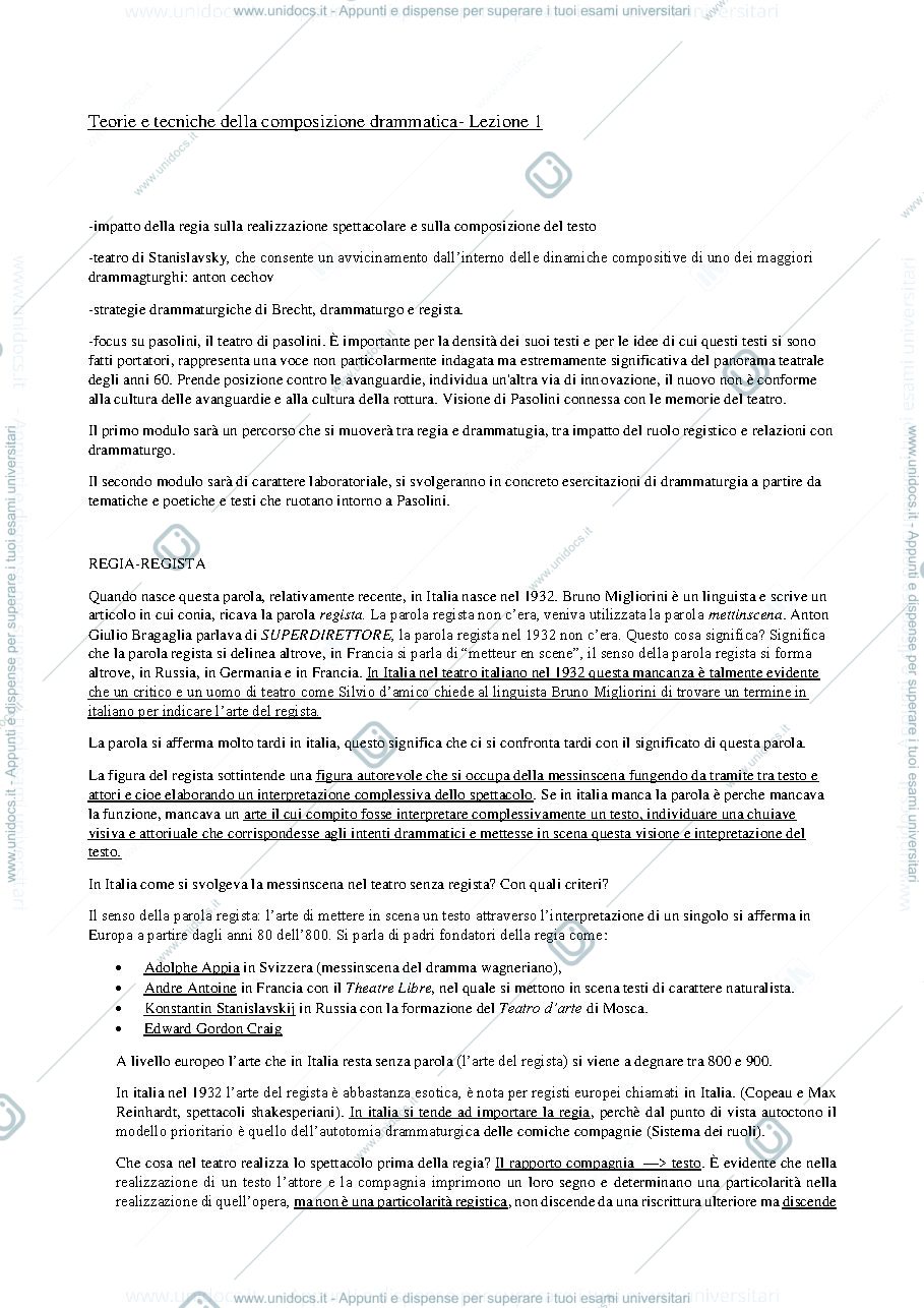 Anteprima pagina 1 — lezione 1
