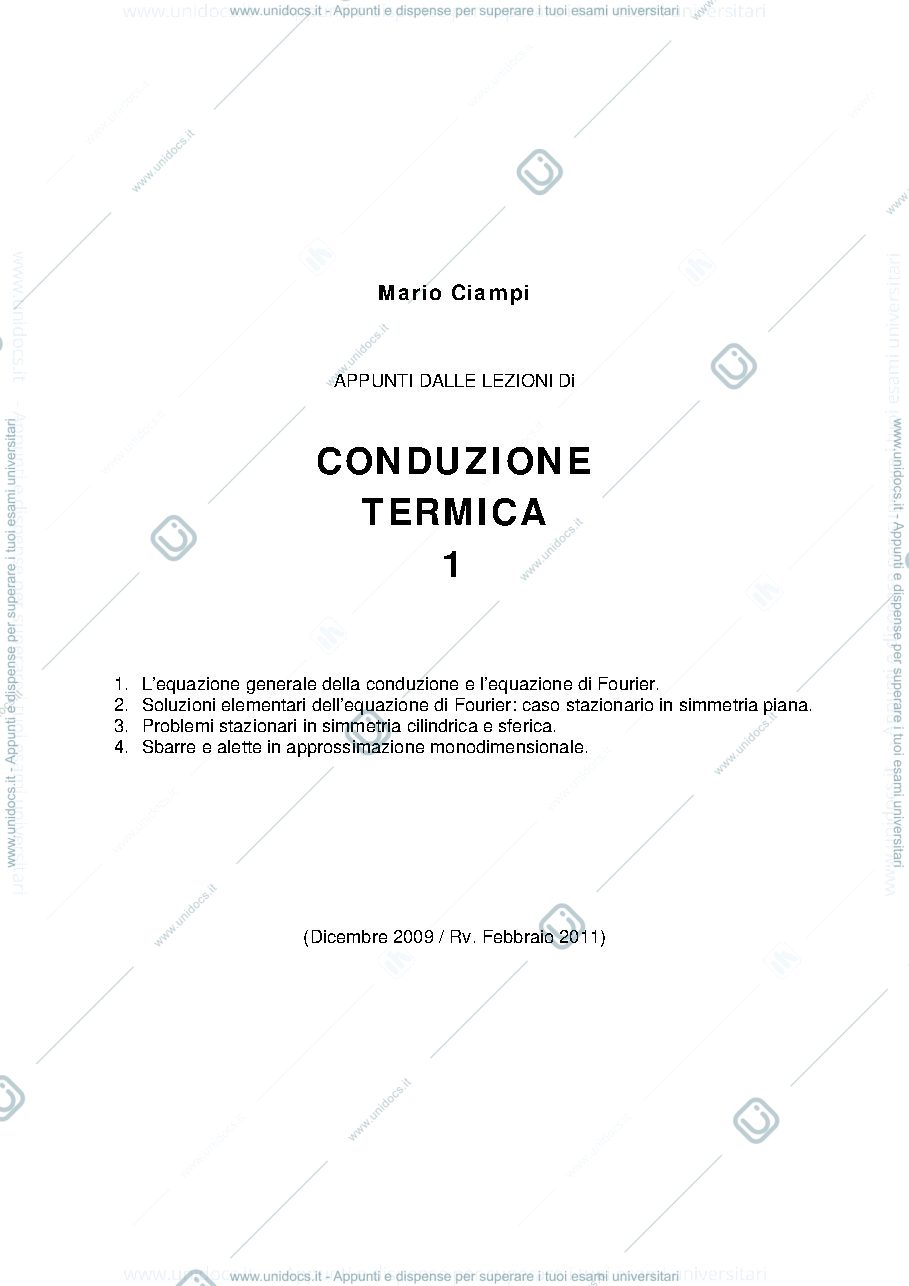 Anteprima pagina 1 — dispensa 1