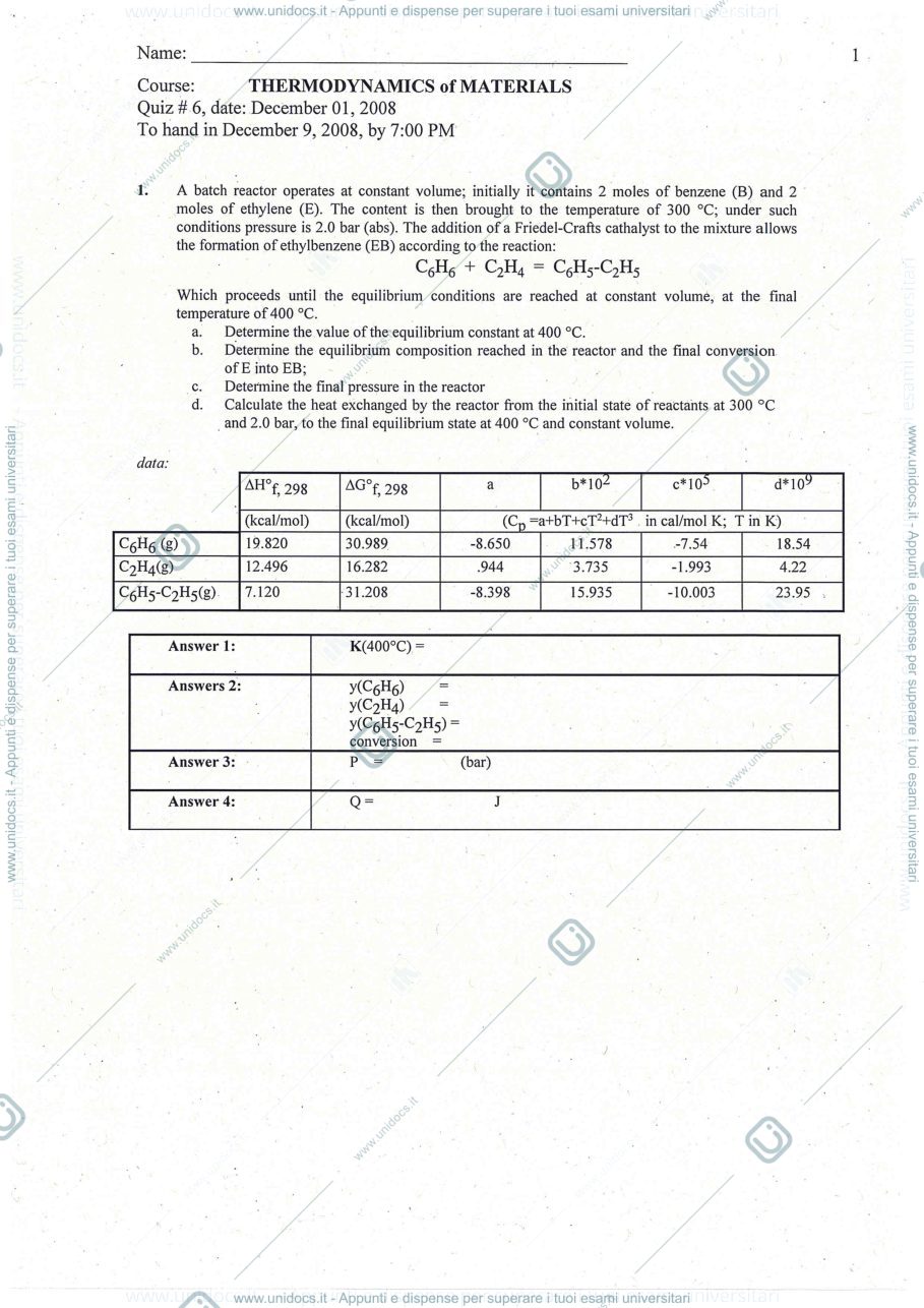 Anteprima pagina 1 — ESAMI RISOLTI TERMODINAMICA M