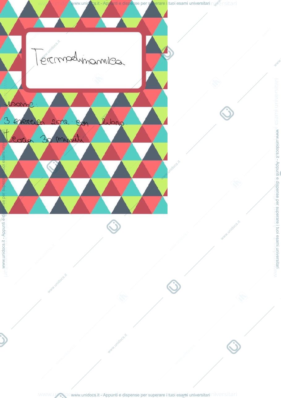 Anteprima pagina 1 — Termodinamica 