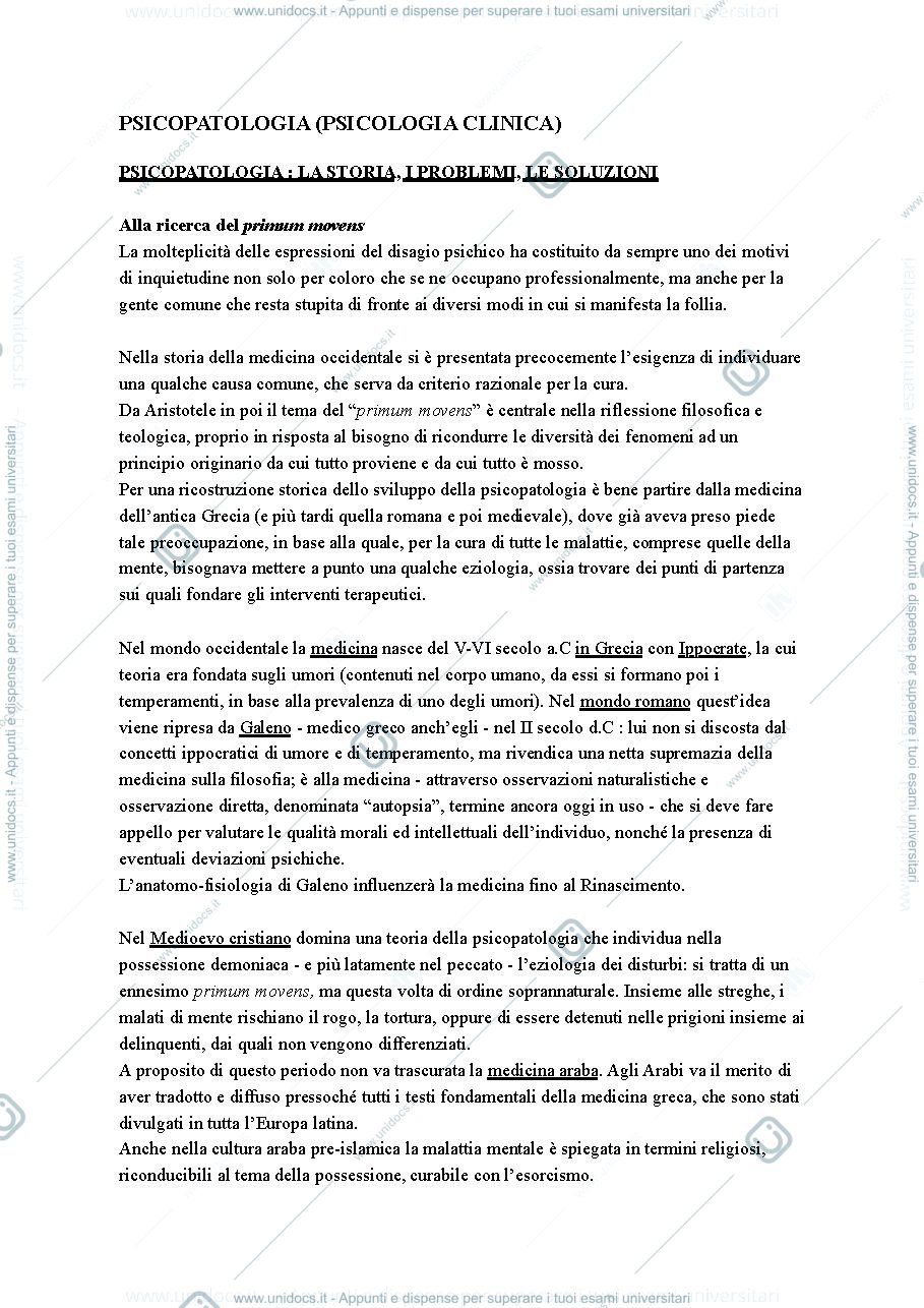 Anteprima pagina 1 — Psicologia clinica