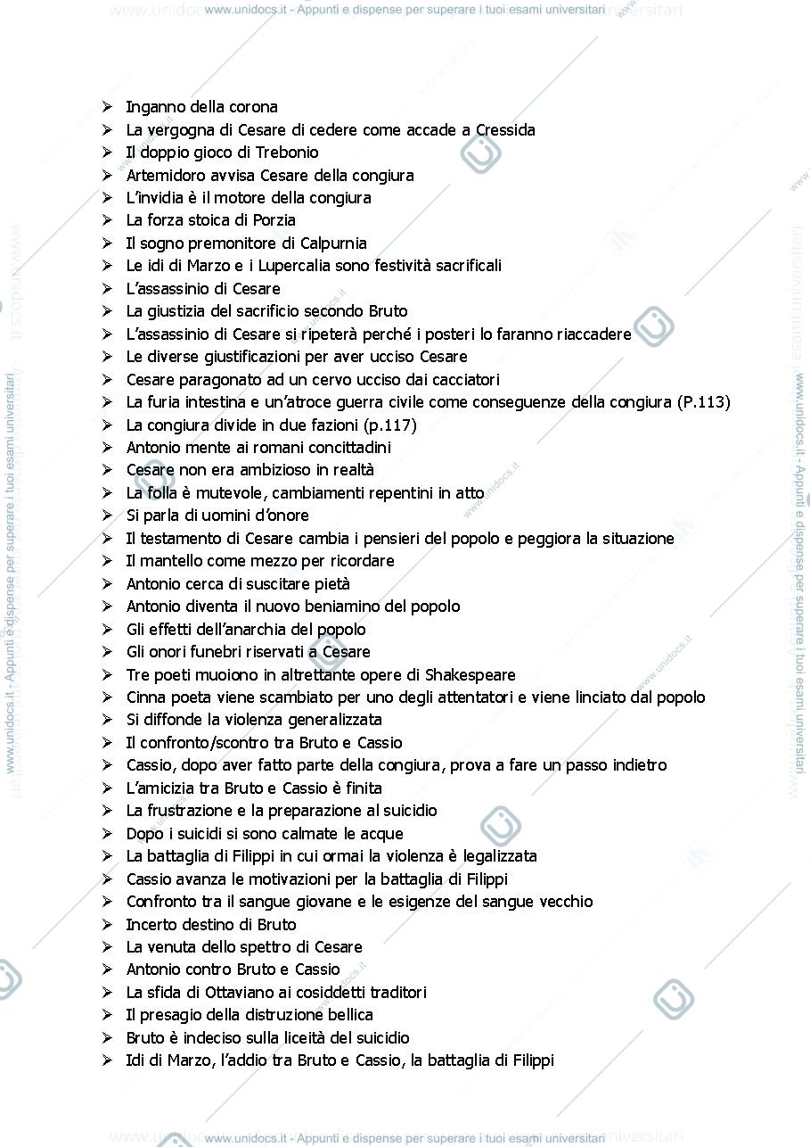Anteprima pagina 2 — Riassunti opere Shakespeare