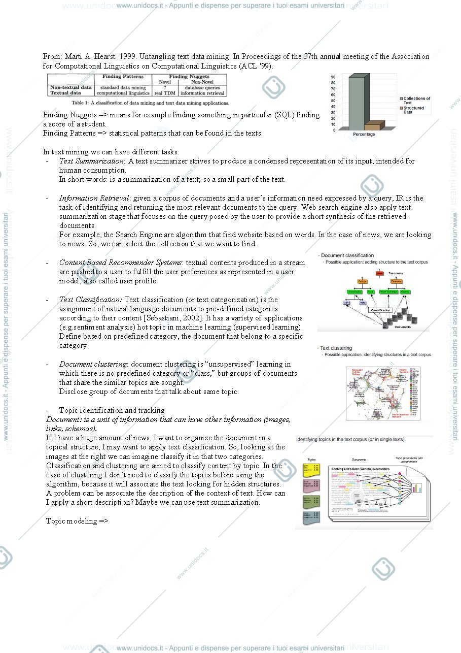 Anteprima pagina 2 — Appunti Text Mining