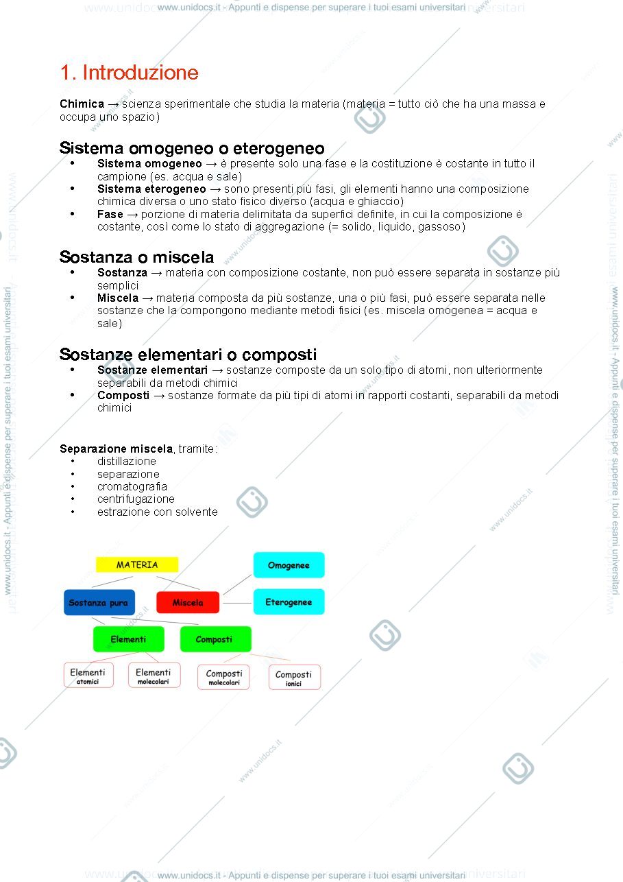 Anteprima pagina 1 — chimica generale