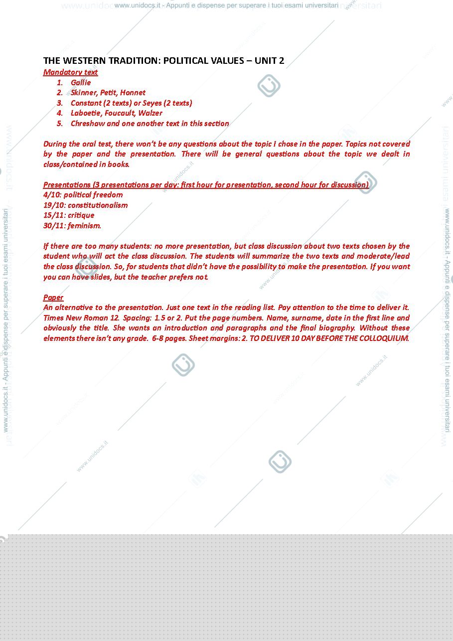 Anteprima pagina 1 — Exam program 