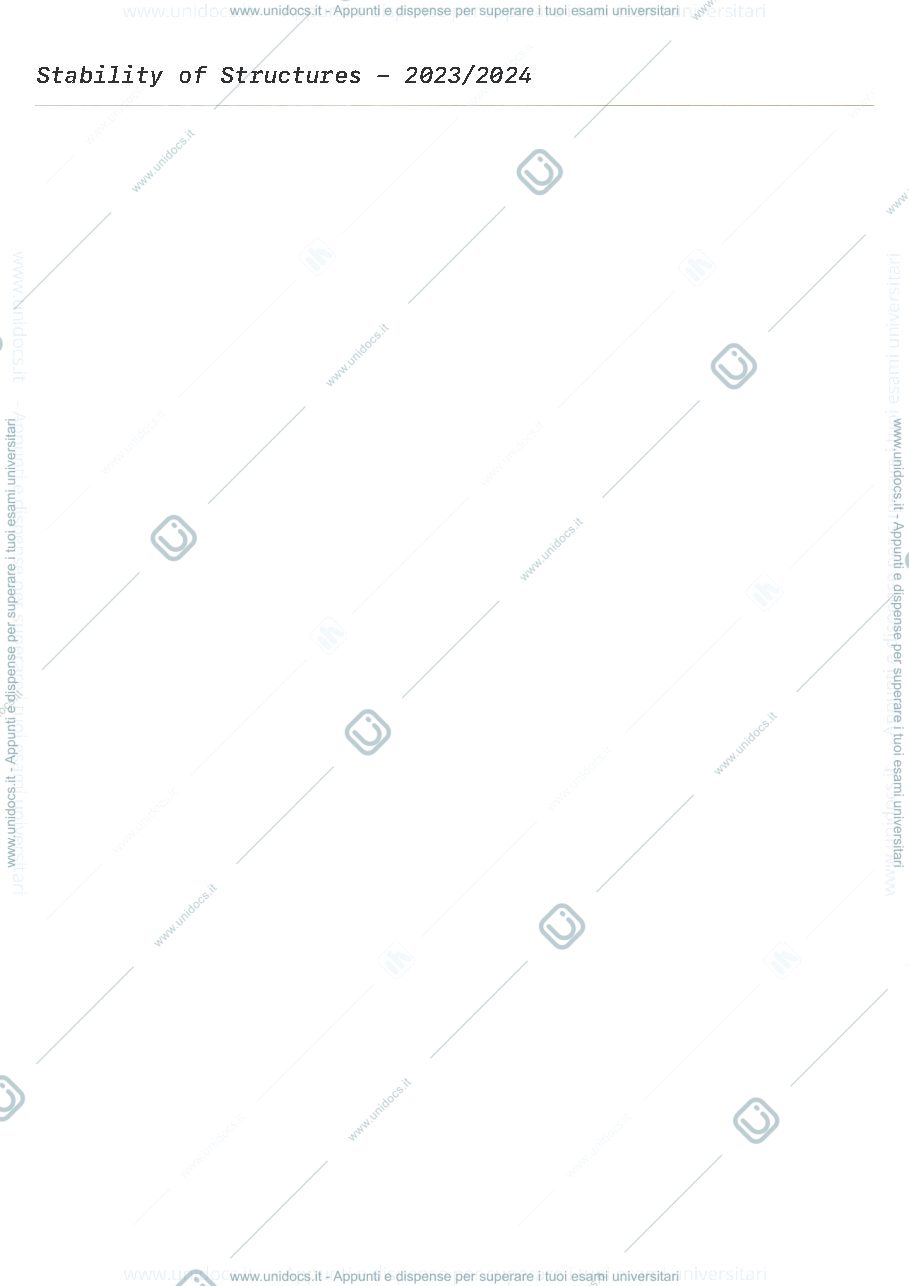 Anteprima pagina 1 — Stability of Structures Class Notes