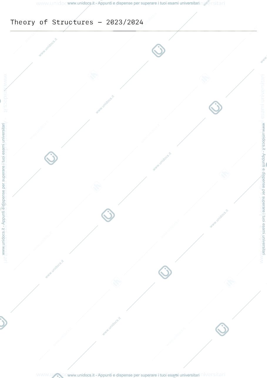 Anteprima pagina 1 — Theory of Structures Class Notes