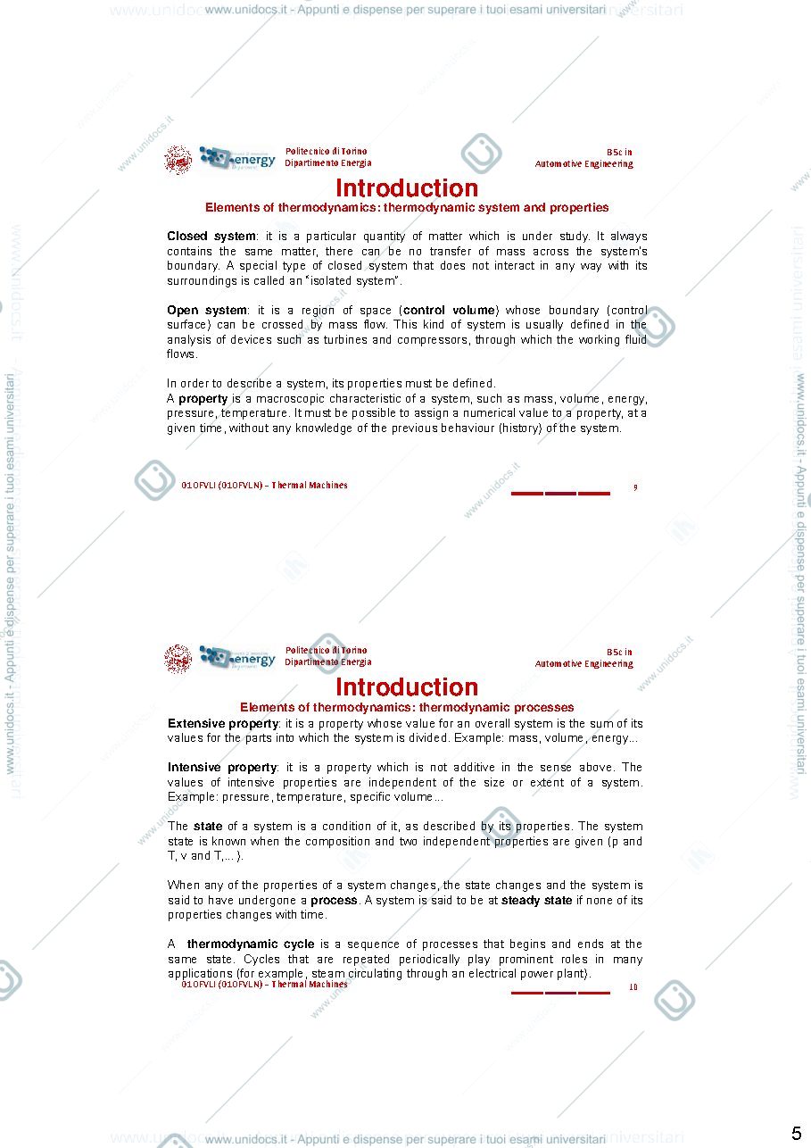 Anteprima pagina 5 — teoria thermal machines